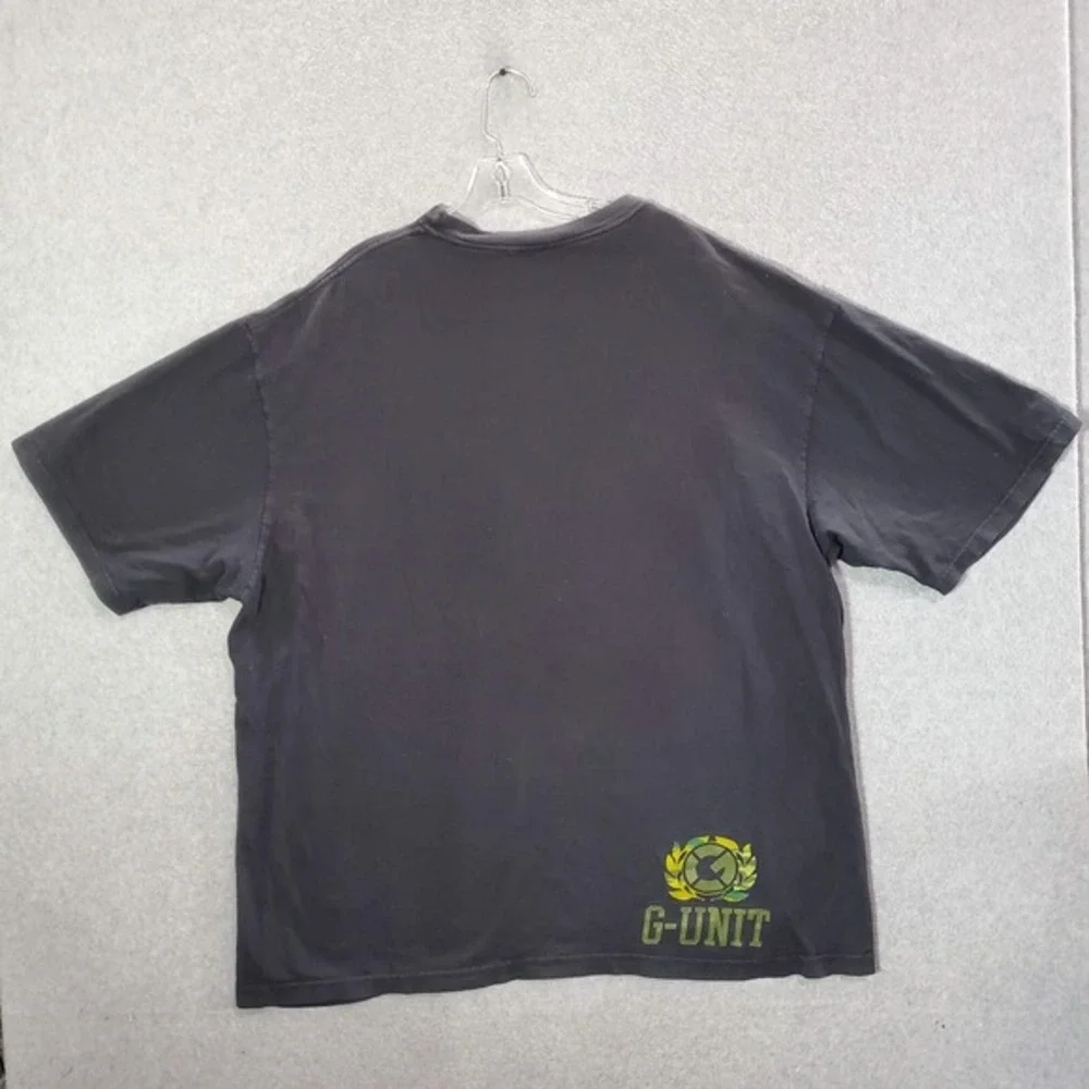 VINTAGE‎ G Unit Men Shirt 3XL Black Heavyweight Logo Built To Last Y2K Hip Hop
